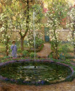 De Kleine Vijver, 1905 door Henri Eugene Augustin Le Sidaner